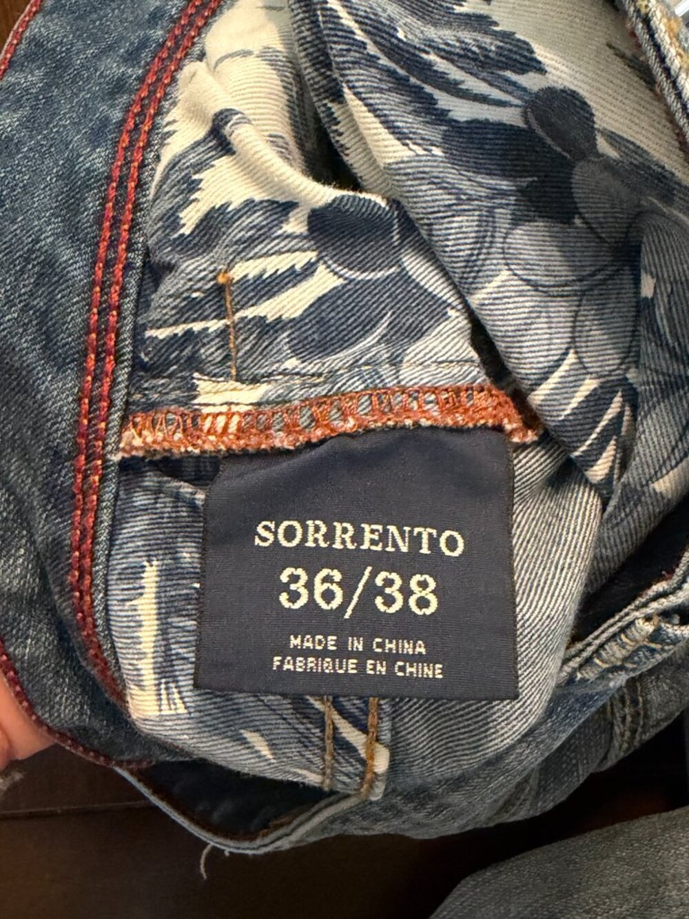 Tommy Bahama Denim Sorrento Straight Leg Jeans Men's 36/38 Blue - Picture 8 of 10